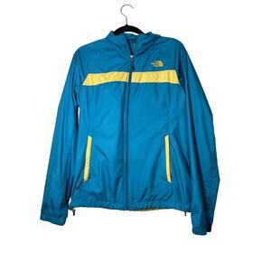 The North Face Windbreaker Jacket Blue Retro Small Womens 90s Y2K